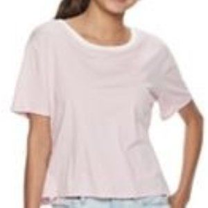Juniors SO Boxy Tee - Pink - Size Medium
